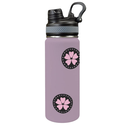 FFJM Insulated Water Bottle with Dual-Use Lid (18oz)