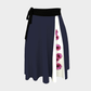 FLOWERS - Wrapped Skirt - Navy, White & Pink