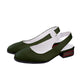Green Women's Classic Slingback Heels - Tartan heels