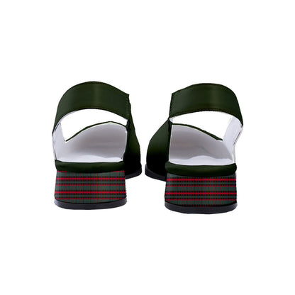 Green Women's Classic Slingback Heels - Tartan heels