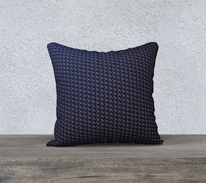 Housse de Coussin Bleu Royal - 18x18