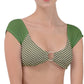 Wheaten Puppy Cap-sleeves Bikini SET - Green