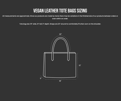 Wheaten Puppy - Large Vegan Leather Tote Bag - Navy Blue 🇨🇦