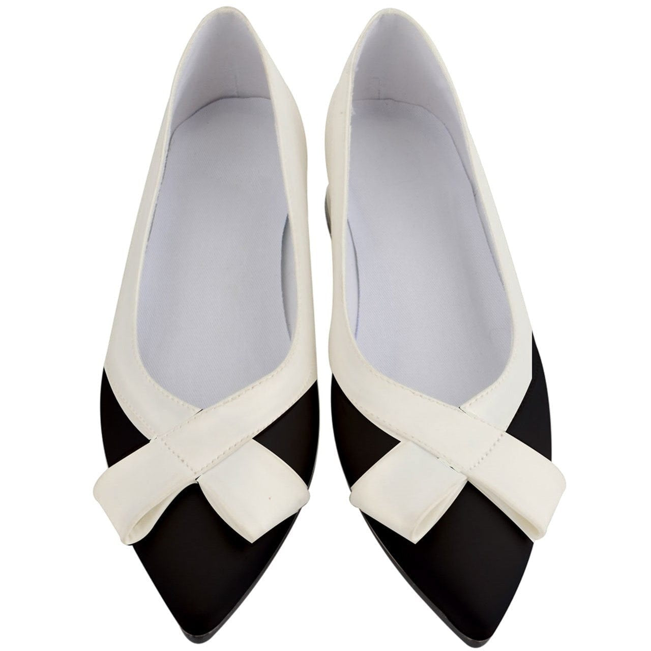 the-wheaten-store-women-s-bow-low-heels-pointed-ballerinas-black-and-white-heeled-sandals-33143234789573