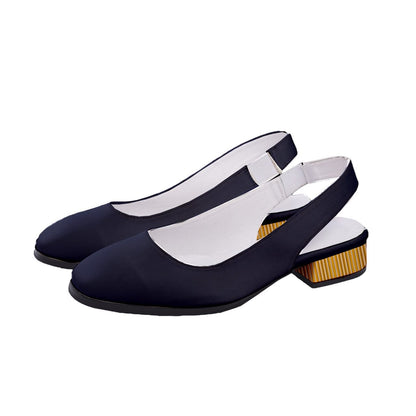 the-wheaten-store-women-s-classic-slingback-heels-navy-gold-shoes