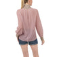 the-wheaten-store-women-s-high-neck-long-sleeve-chiffon-top-old-pink-wheaten-puppy-pattern-fulltop-33006175813829