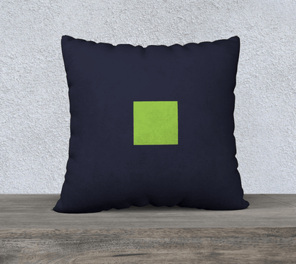 22" Cushion Cover - Green and Navy 🇨🇦