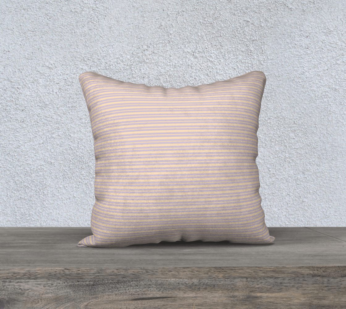 the wheaten store Accent Cushion Cover 18x18 - Lavender Purple and Beige