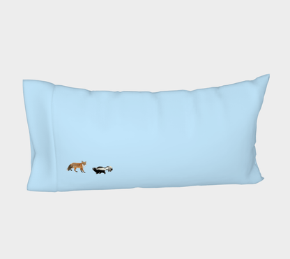 Animaux du Quebec - Pillow Cover - Soft Blue  🇨🇦