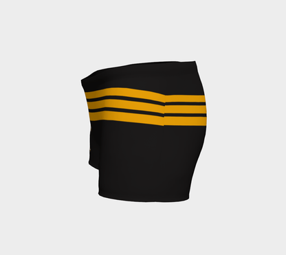 Black & Gold Wheaten Puppy Athletic Shorts - women 🇨🇦Black & Gold Wheaten Puppy Athletic Shorts - women 🇨🇦 - The Wheaten Store