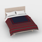 Duvet Cover Tartan - Red and Navy Blue  🇨🇦