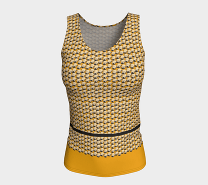 Wheaten Puppy Fit Tank Top Gold 🇨🇦 - The Wheaten Store