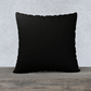 Moon Light Square Accent cushion - Black- 22x22