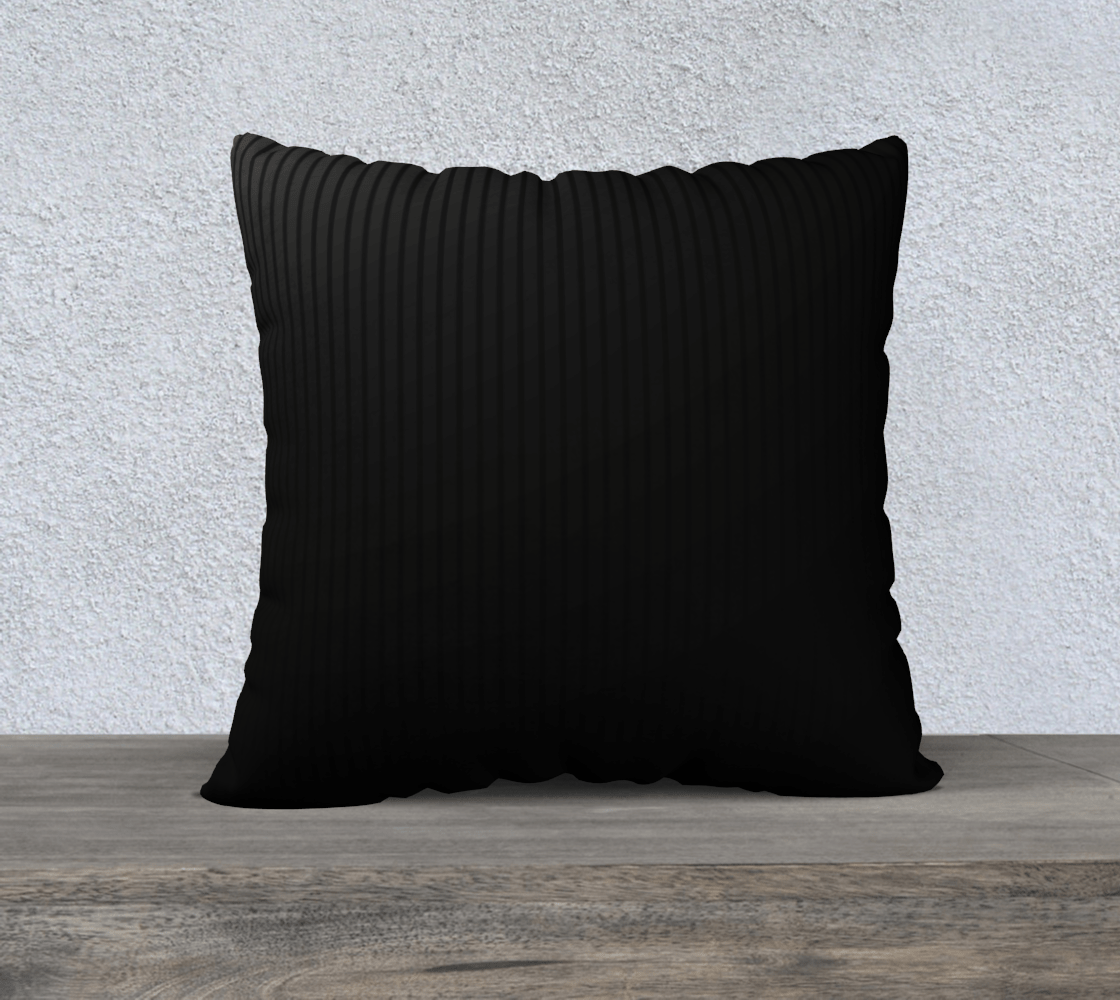 Moon Light Square Accent cushion - Black- 22x22