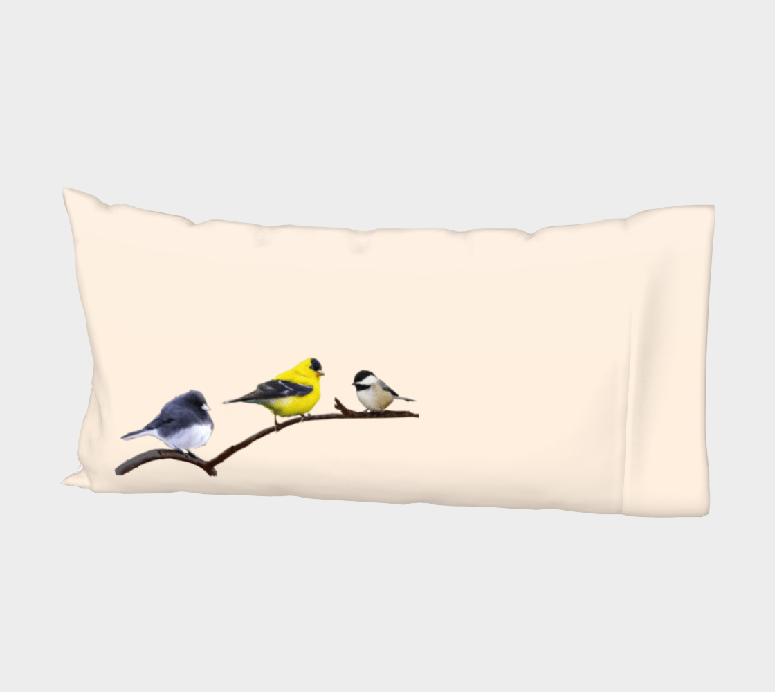Oiseaux du Queec - Pillow Case - Beige_ the wheaten store