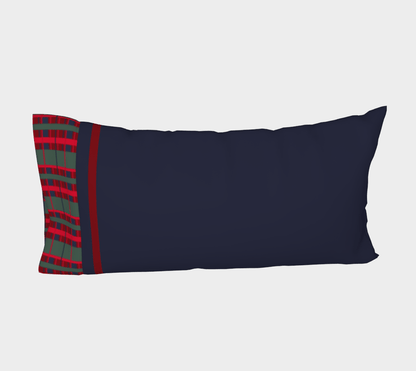 the wheaten store Pillow Case - Tartan - Navy blue and Red