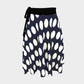 Retro Look Wrapped Skirt - Polka Dots NAVY BLUE  🇨🇦