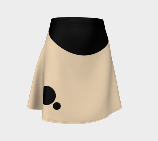 Skater Skirt - Beige and Black 🇨🇦