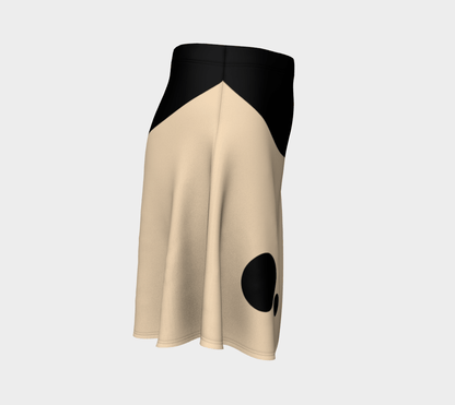 Skater Skirt - Beige and Black 🇨🇦