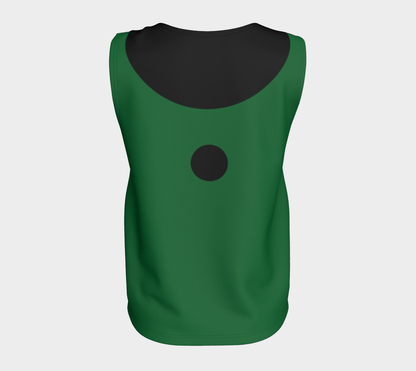 Sleeveless Blouse - Green and Black 🇨🇦