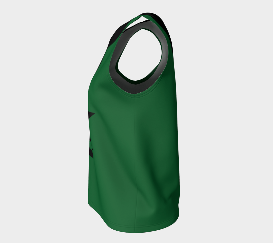 Sleeveless Blouse - Green and Black 🇨🇦