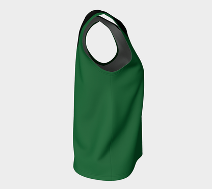 Sleeveless Blouse - Green and Black 🇨🇦