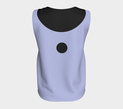 Sleeveless Blouse - Lilac and Black