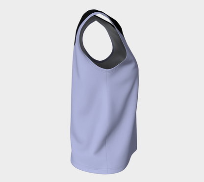 Sleeveless Blouse - Lilac and Black