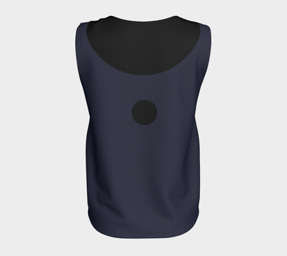 Sleeveless Blouse - Navy and Black 🇨🇦