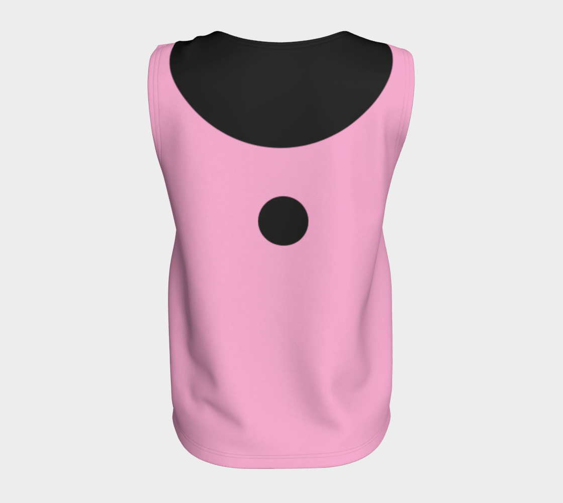 Sleeveless Blouse - Pink and Black