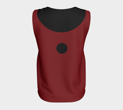 Sleeveless Blouse - Red and Black 🇨🇦