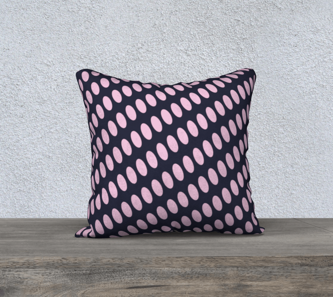 the-wheaten-store-square-accent-cushion-cover-marine-blue-and-pink-18-x-18-pillow-case-cotton-linen-canvas