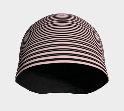 Tuque Hat - Baby Pink Striped - the wheaten store