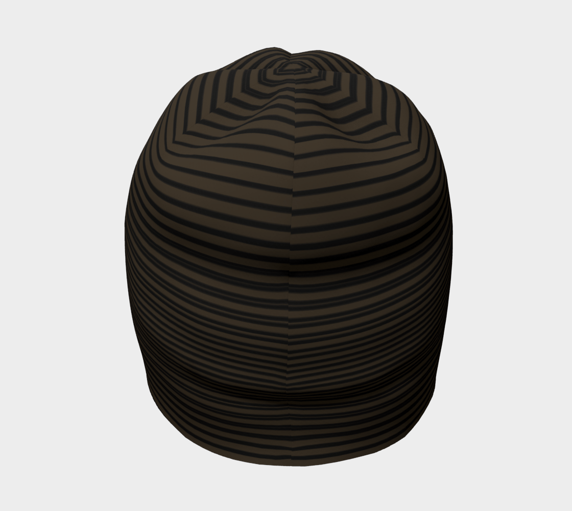Tuque Hat - Chocolate Brown Striped- the wheaten store