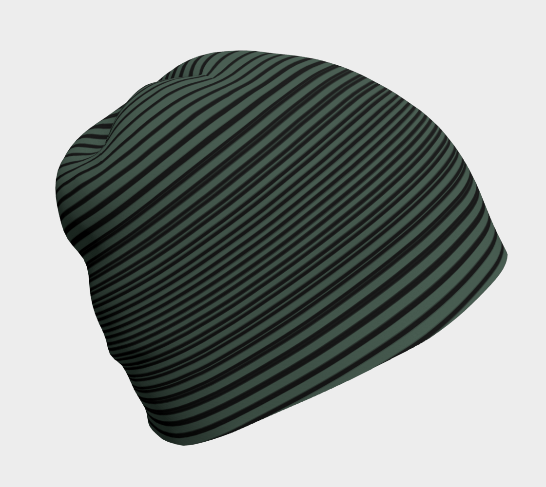 Tuque Hat - Forest Green Striped - the wheaten store