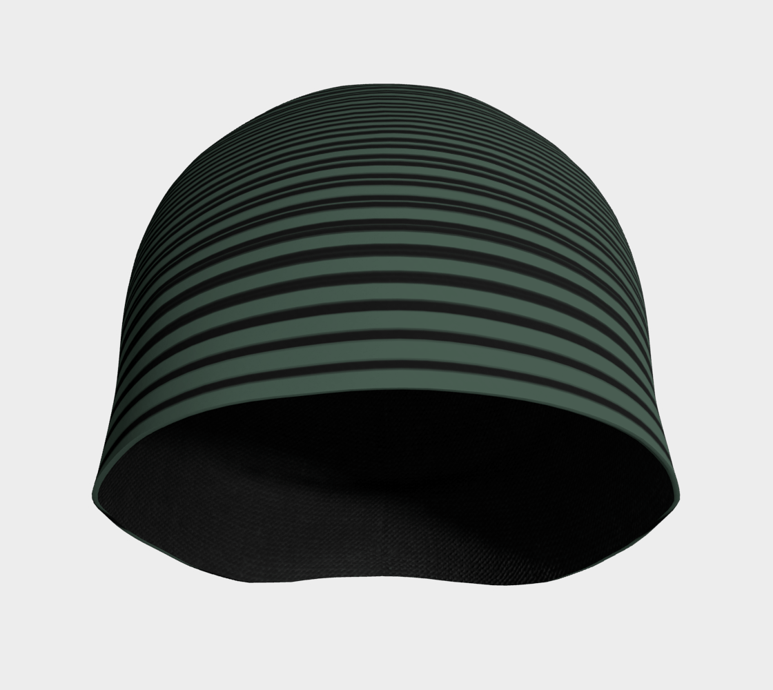 Tuque Hat - Forest Green Striped - the wheaten store