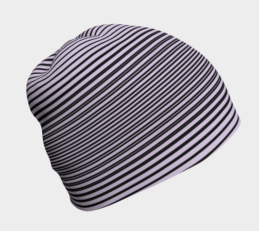 Tuque Hat - Lavender Pink Striped - the wheaten store