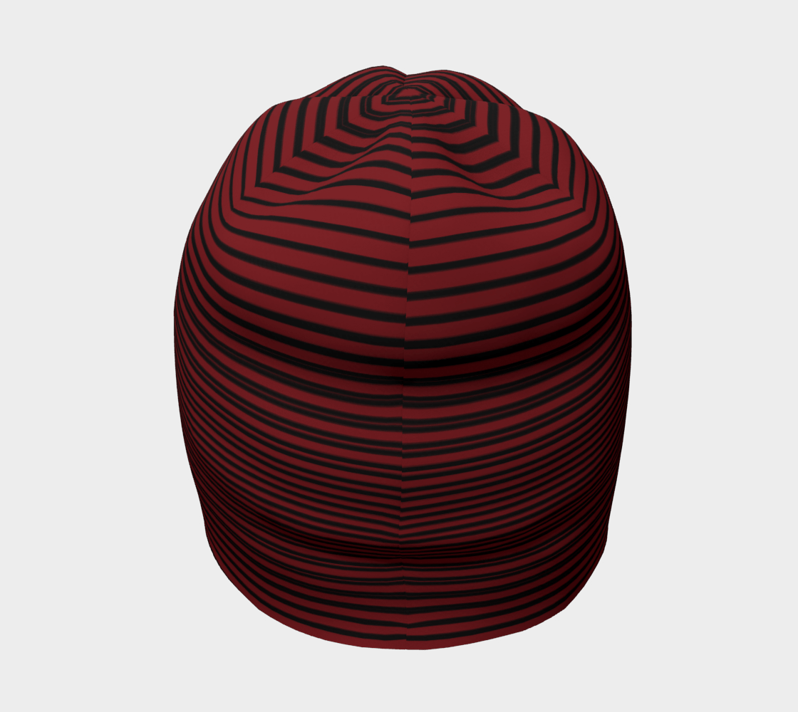 Tuque Hat - Ruby Red Striped - the wheaten store