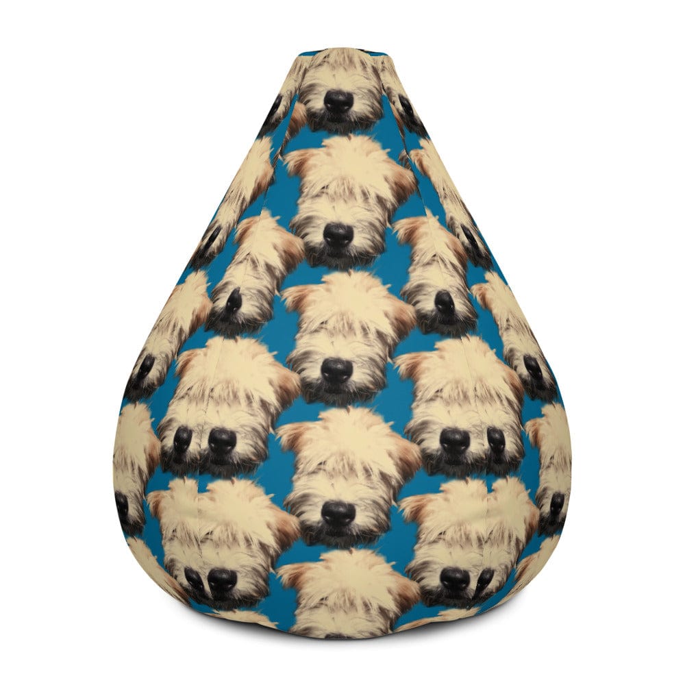 WHEATEN PUPPY - Bean Bag Chair Cover - CERULEAN BLUE