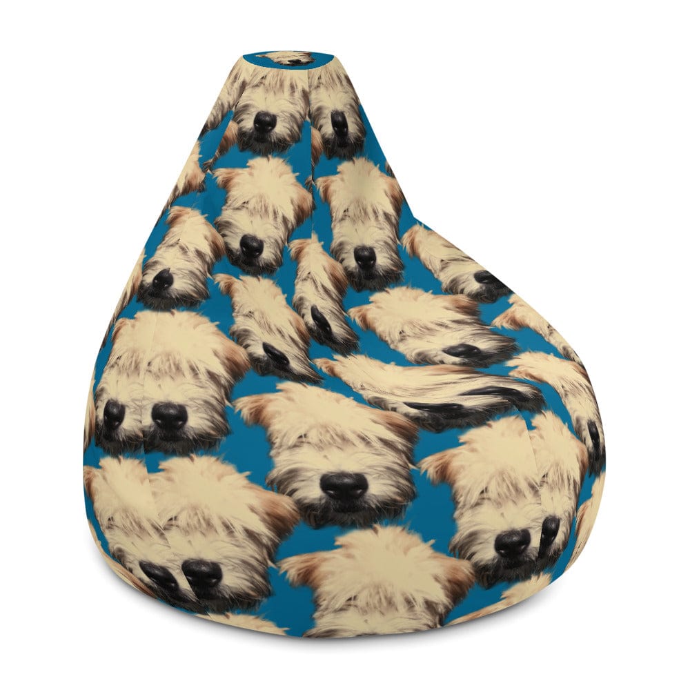 WHEATEN PUPPY - Bean Bag Chair Cover - CERULEAN BLUE