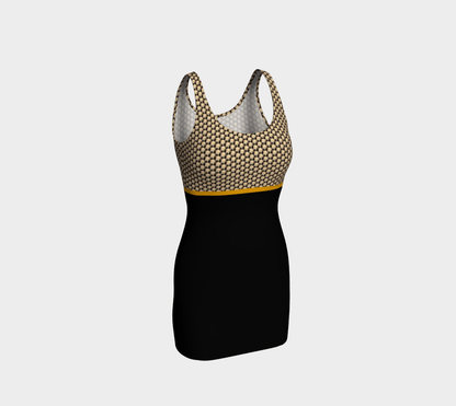 Black & Gold Wheaten Puppy Bodycon Dress 🇨🇦 - The Wheaten Store