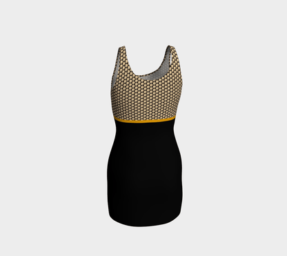 Black & Gold Wheaten Puppy Bodycon Dress 🇨🇦 - The Wheaten Store