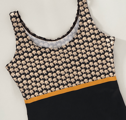 Black & Gold Wheaten Puppy Bodycon Dress 🇨🇦 - The Wheaten Store