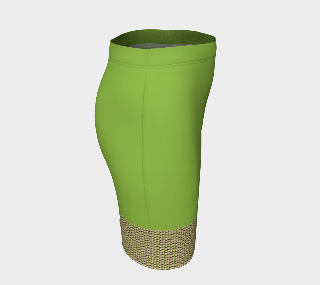 Thw ehaten Store Wheaten Puppy Fitted Skirt - Lime green