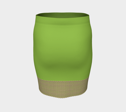 Thw ehaten Store Wheaten Puppy Fitted Skirt - Lime green