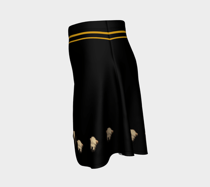 black & Gold Wheaten Puppy Flare skirt - the wheaten store