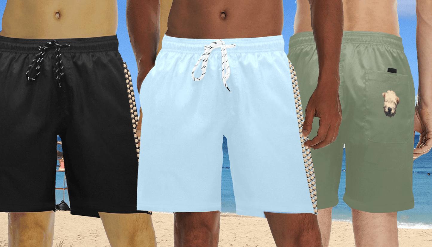 Wheaten Puppy Men's swim trunks - 3 colors