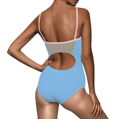 Wheaten Puppy Open Back Leotard - Sky Blue - The Wheaten Store