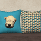 Wheaten Puppy Pillow Case - Aqua 🇨🇦 - The Wheaten Store