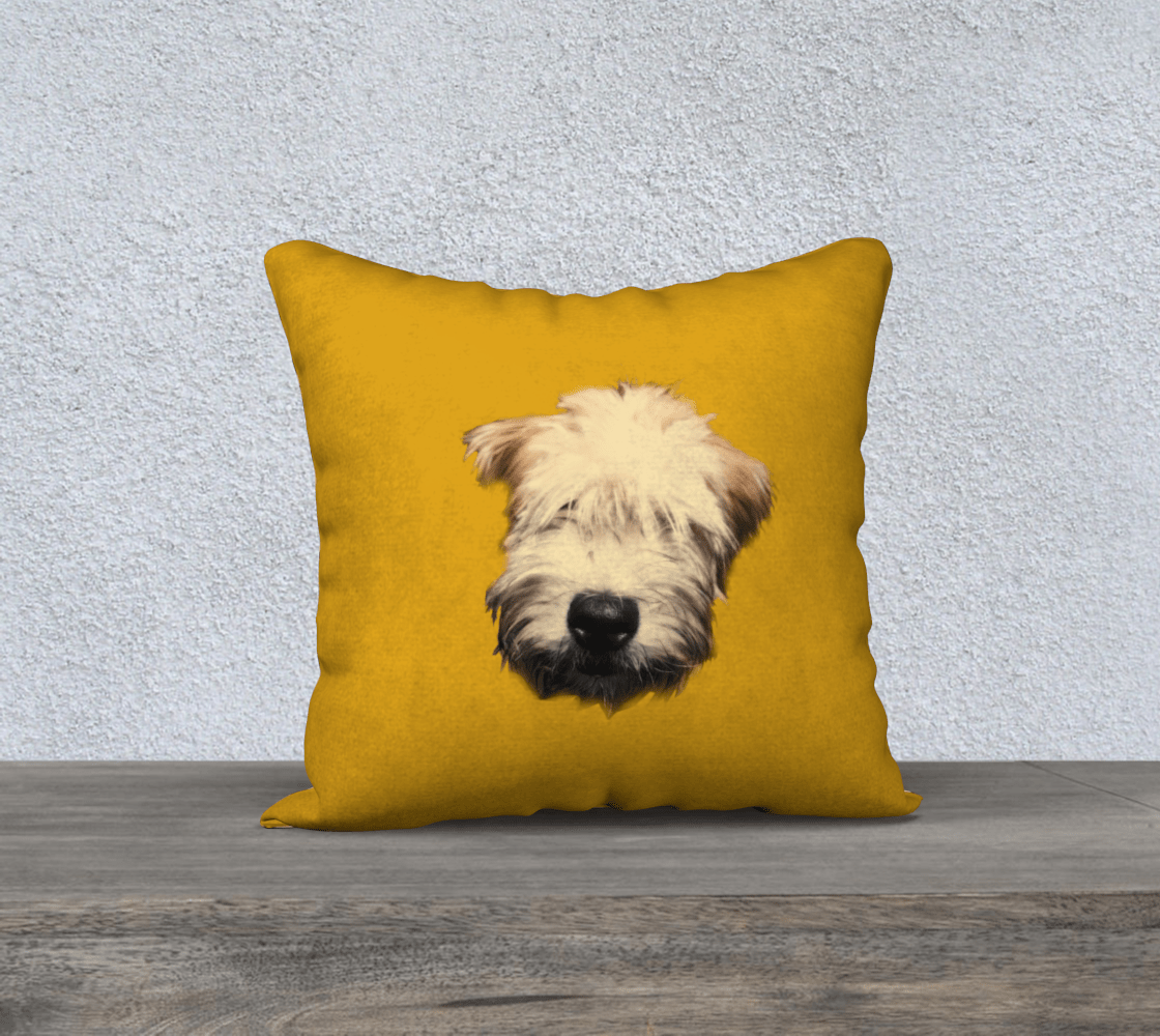 Wheaten Puppy Pillow Case - Gold 🇨🇦 - The Wheaten Store